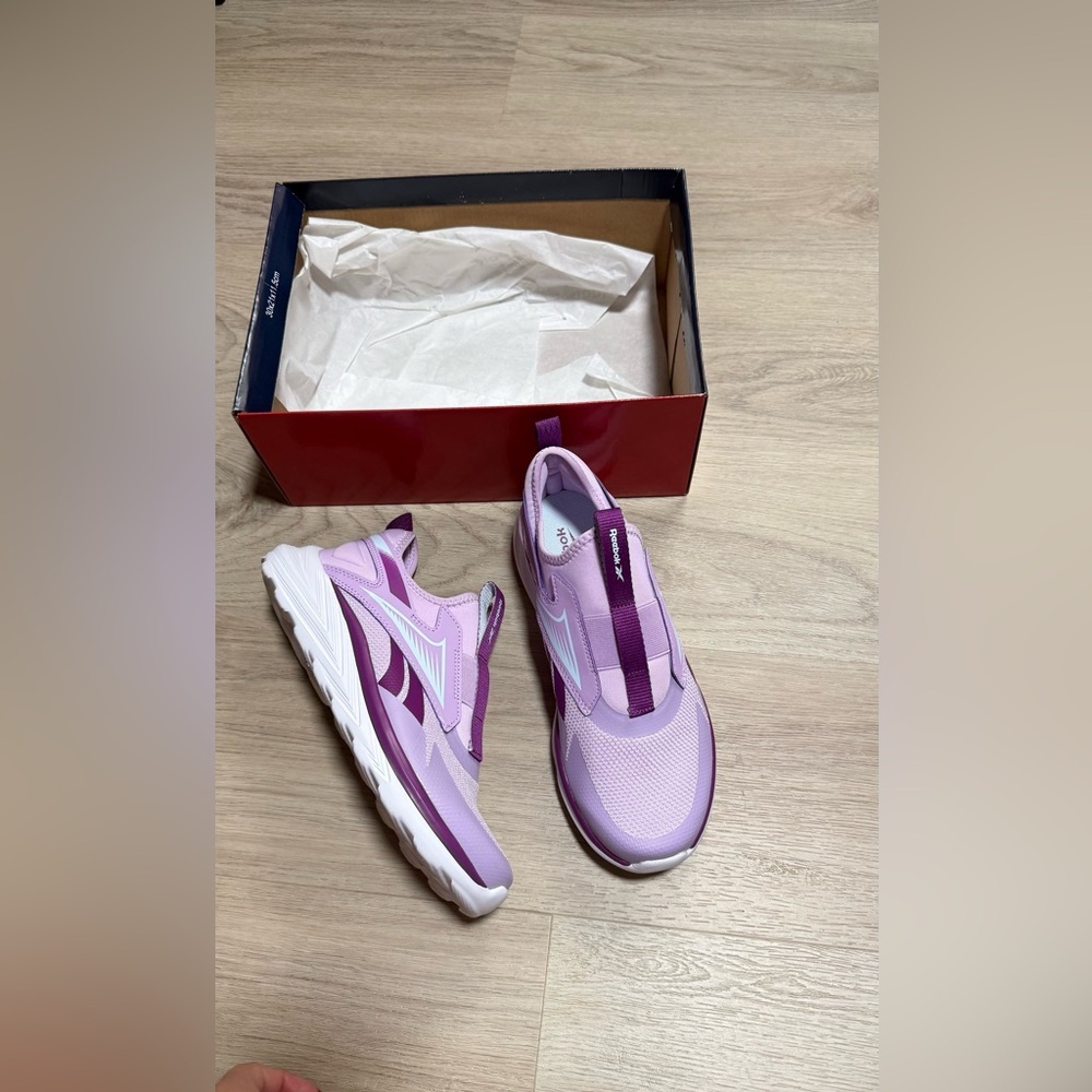 Reebok Lavender and Purple Slip-On Athletic Sneakers - Picture 8 of 9